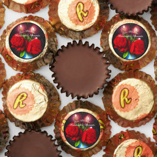 Personalized Love Blooms Roses Reese's Peanut Butter Cups