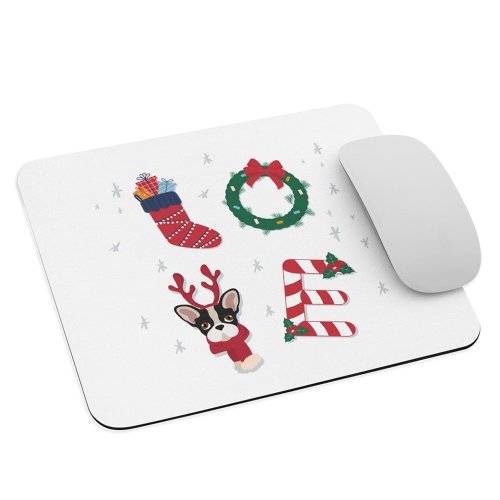 Personalized Love Christmas Matching Family Love Mouse Pad
