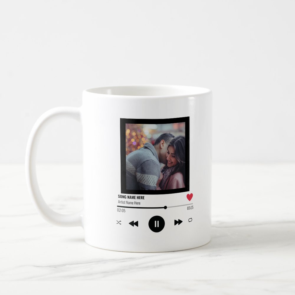 Discover Personalized Love Couple Anniversary Gifts Song Coffee Mug