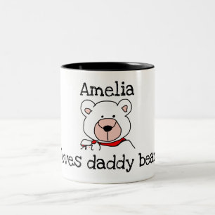 Personalized love Daddy Bear Mug