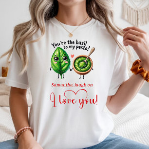 Personalized Love Gift Women T-Shirt Cartoon Food