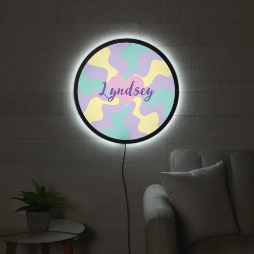 Personalized Love Heart  LED Sign