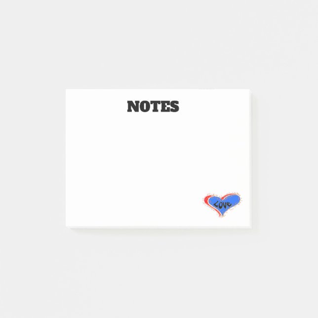Personalized LOVE Heart Notes (Front)