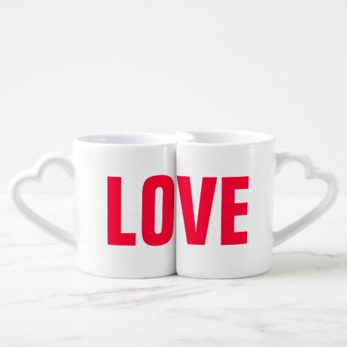 Personalized Love His Hers Coffee Mug Set