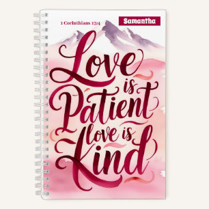 Personalized Love is Patient Christian Journal