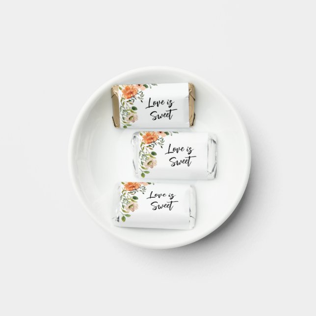 Personalized Love is Sweet Wedding Hershey's Miniatures (Plate)