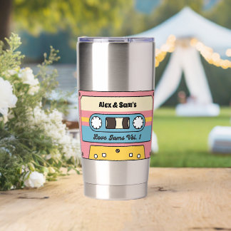 Personalized Love Jams Cassette Tape – Custom Name Insulated Tumbler