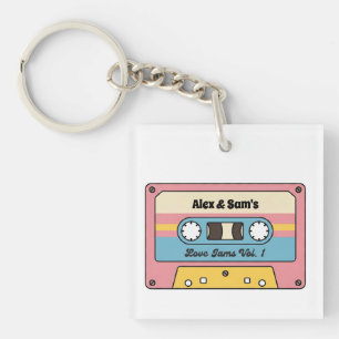 Personalized Love Jams Cassette Tape – Custom Name Keychain