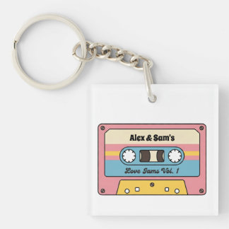 Personalized Love Jams Cassette Tape – Custom Name Keychain