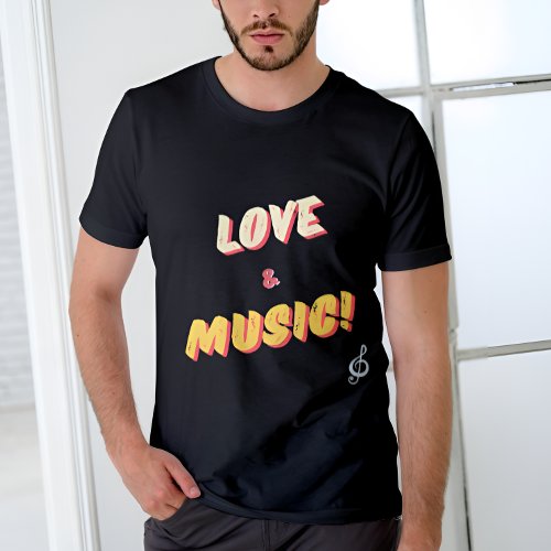 Personalized Love  Music Tee 