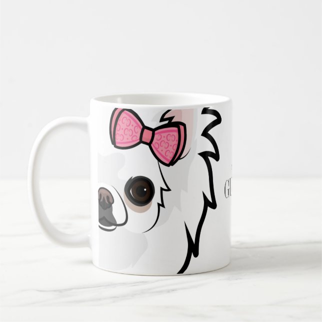 Personalized Love My Chihuahua Dog  Coffee Mug (Left)