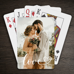 Personalized Love Photo Poker Cards