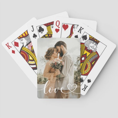 Personalized Love Photo  Poker Cards