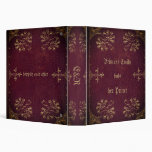 Personalized love story    - antique  look Binder