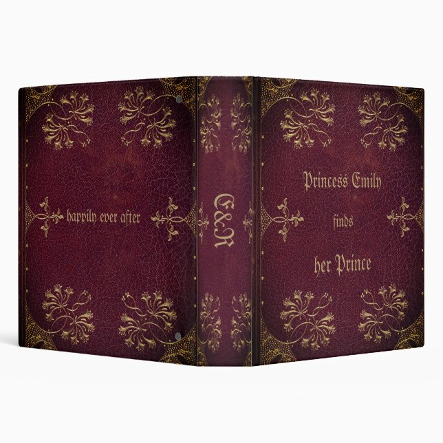 Personalized love story    - antique  look Binder (Background)