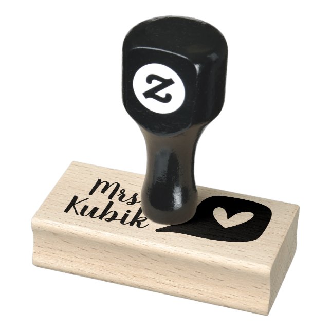 Personalized Love Teacher Stamp (Stamp)