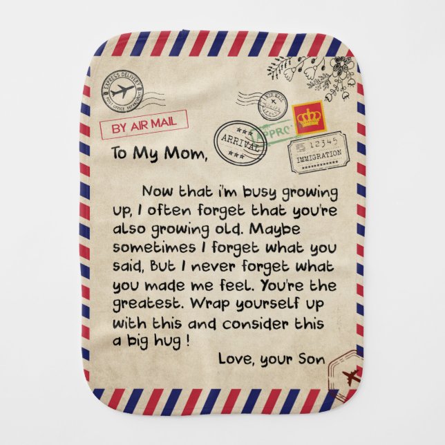 Personalized Love To My Mom Blanket (Front)