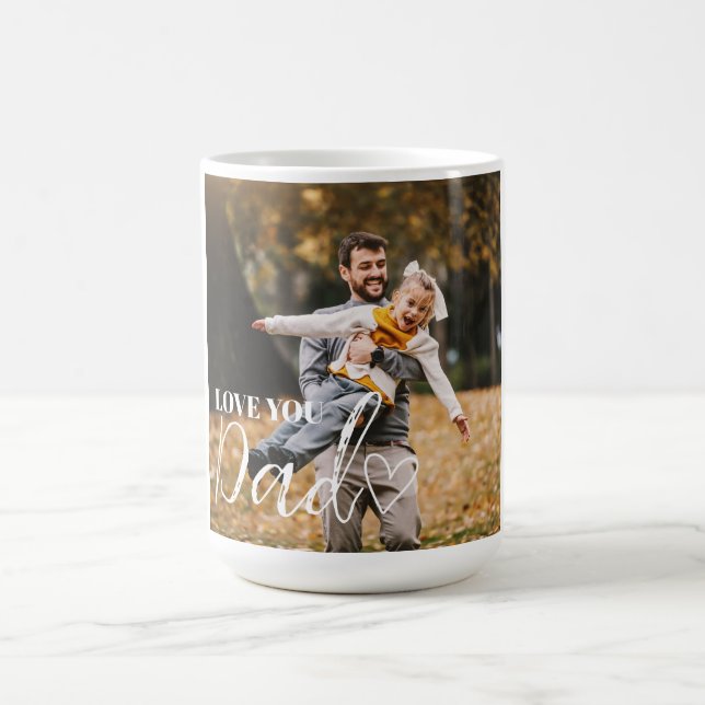 Personalized Love You Dad Photo Coffee Mug (Center)