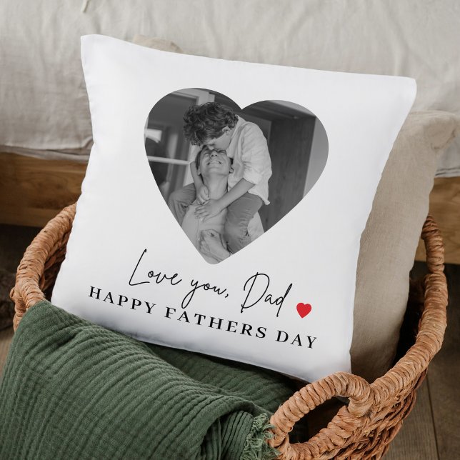 Personalized Love You Dad Photo | Father’s Day Throw Pillow (Creator Uploaded)