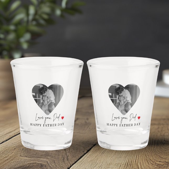 Personalized Love You Dad Photo | Fathers Day Gift Shot Glass (Creator Uploaded)