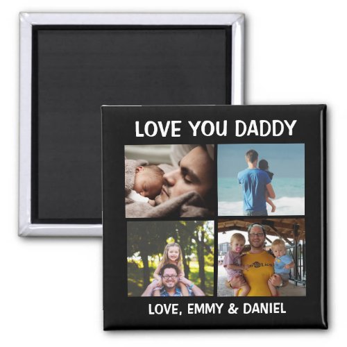 Personalized Love You Daddy Photo   Magnet