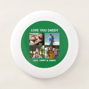Personalized Love You Daddy Photo Wham-O Frisbee