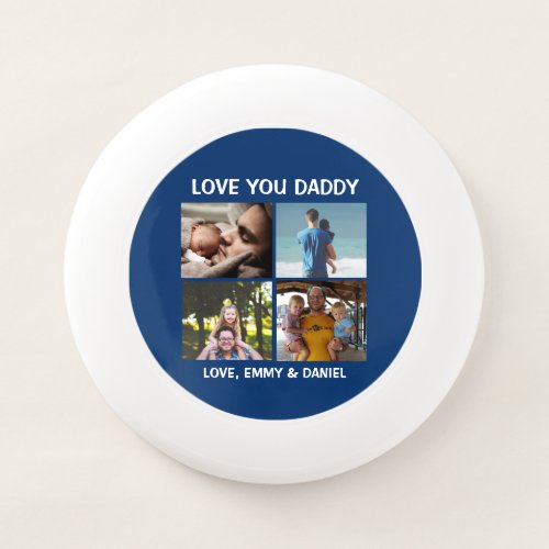 Personalized Love You Daddy Photo   Wham_O Frisbee