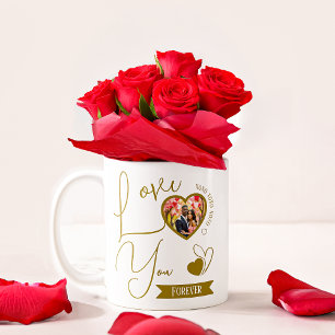 Personalized Love You Forever Valentine's Day Coffee Mug