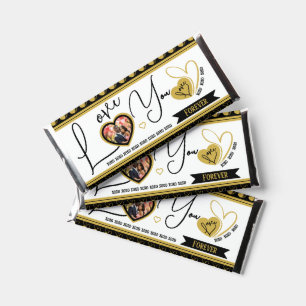 Personalized Love You Forever Valentine's Day Hershey Bar Favors