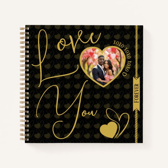 Personalized Love You Forever Valentine's Day Notebook (Front)
