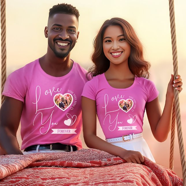 Personalized Love You Forever Valentine's Day T-Shirt (Creator Uploaded)