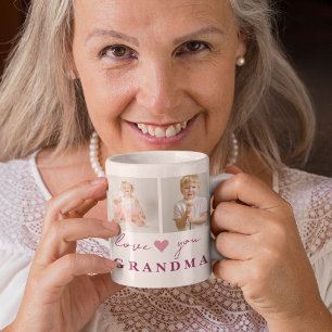 "Personalized 'Love You Grandma' Coffee Mug 