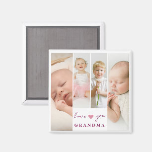 Personalized 'Love You Grandma' Magnet
