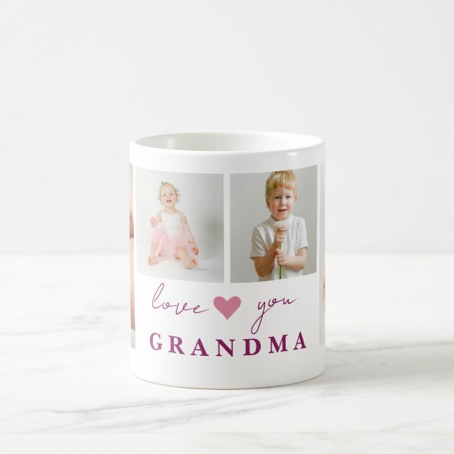 "Personalized 'Love You Grandma' Mug Photos (Center)