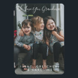 Personalized Love You Grandma Photo Handwritten   iPad Pro Cover<br><div class="desc">Personalized Love You Grandma Photo with Handwritten Typography iPad Case (all text can be customized)</div>