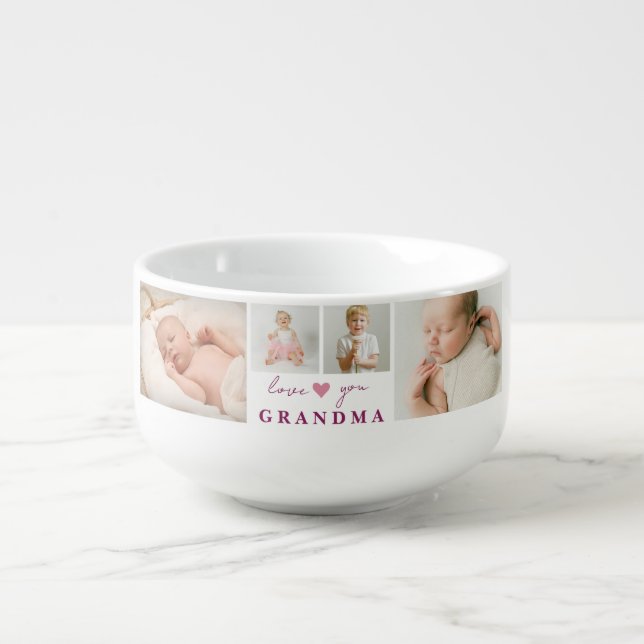 "Personalized 'Love You Grandma' Soup Mug (Front)