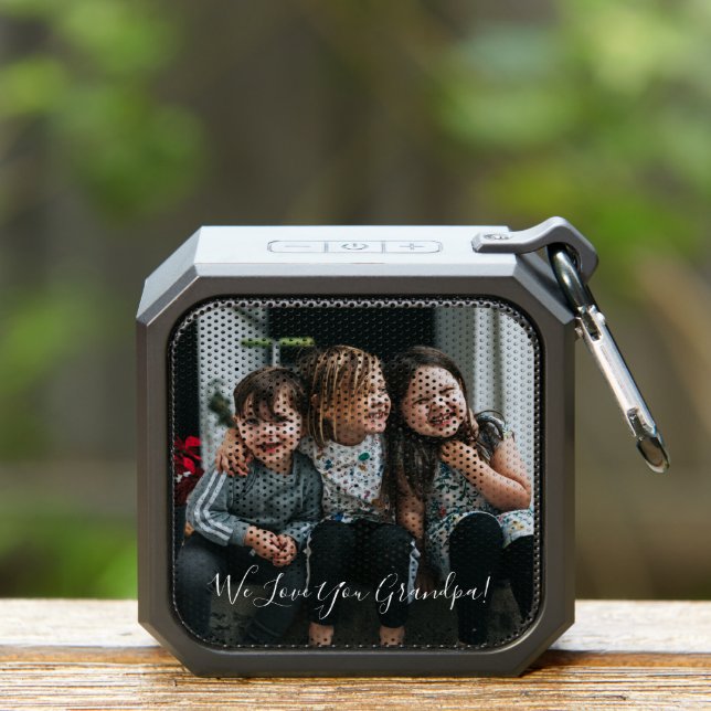 Personalized Love You Grandpa Photo Handwritten  Bluetooth Speaker (Insitu(Outdoor))
