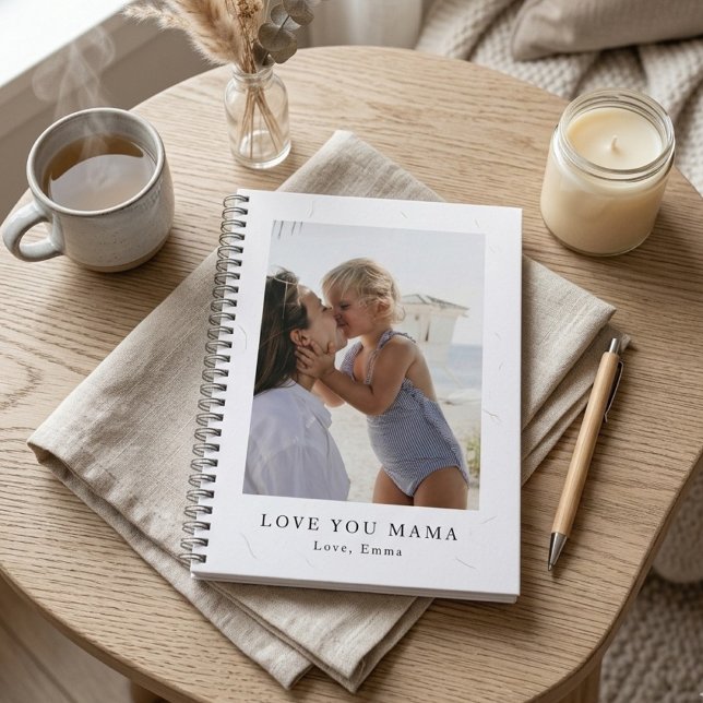 Personalized Love You Mama Photo | Custom Notebook (Creator Uploaded)