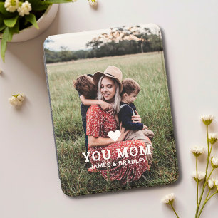 Personalized Love You Mom Photo Heart Kindle Cover