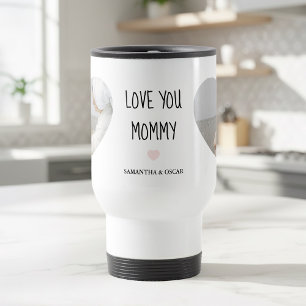 Personalized “Love You Mommy” Photo   Custom Gift Travel Mug