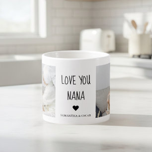 Personalized Love You Nana    Custom Photo Gift Espresso Cup