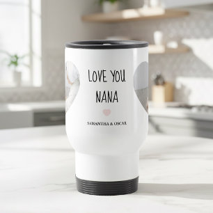 Personalized Love You Nana Photo   Custom Gift  Travel Mug