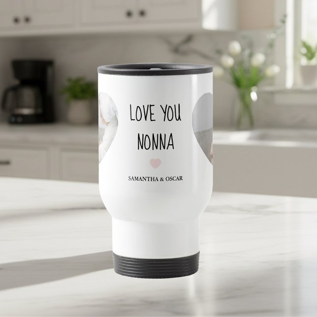 Personalized Love You Nonna Custom  Travel Mug (Creator Uploaded)