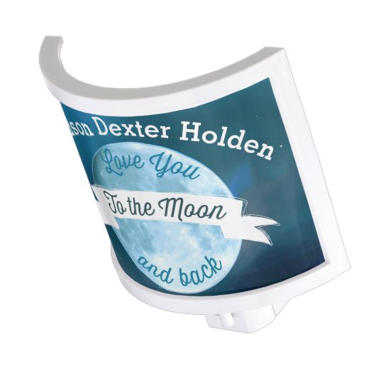 Personalized Love You to the Moon and Back Night Light (Angled)