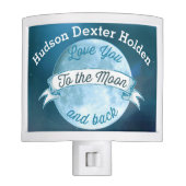 Personalized Love You to the Moon and Back Night Light (Front)