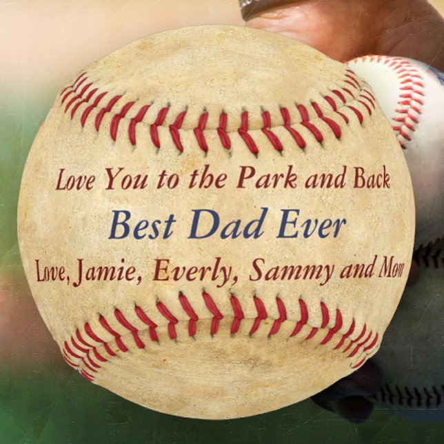 Personalized Love You To The Park & Back Dad Baseball (Creator Uploaded)