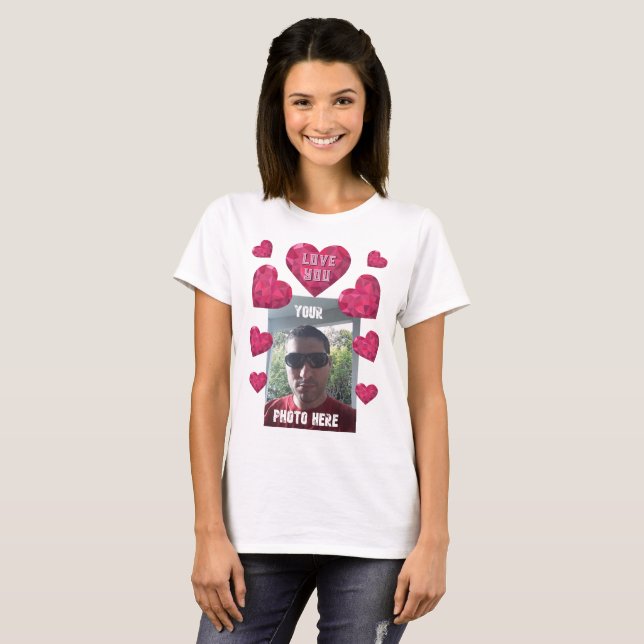 Personalized Love You Valentine 2.0 T-Shirt (Front Full)