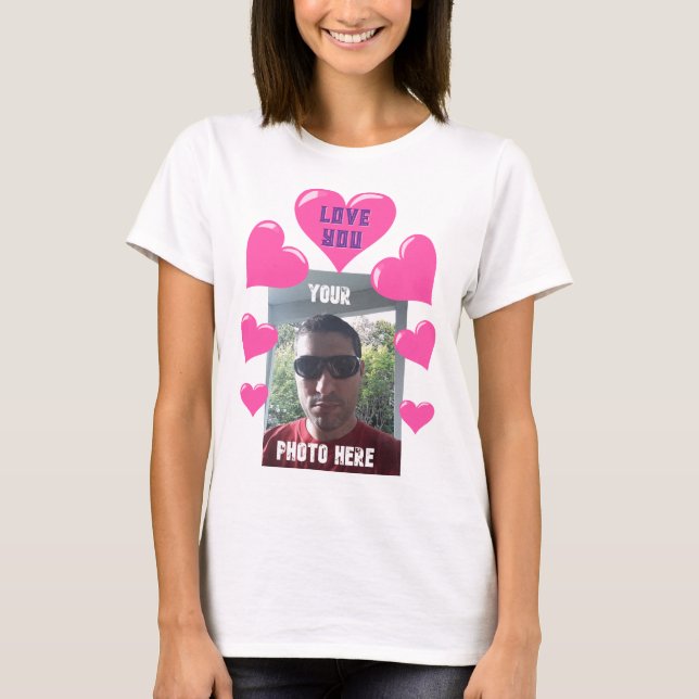 Personalized Love You Valentine T-Shirt (Front)