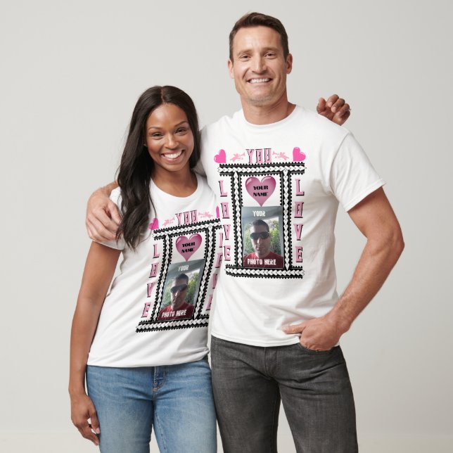 Personalized Love You Valentine's Day T-Shirt (Unisex)