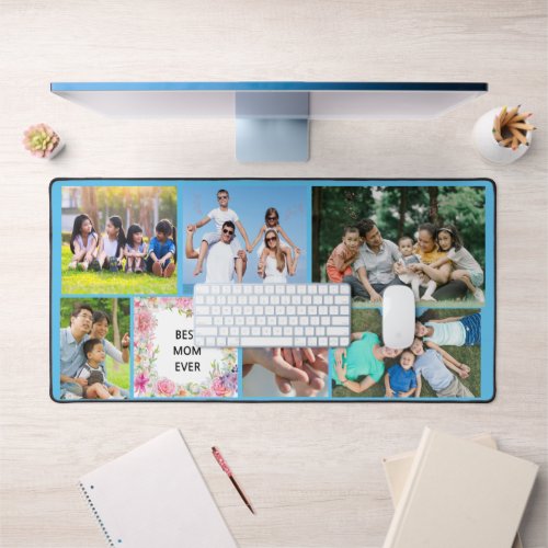 personalized lovely family and friends photos desk mat